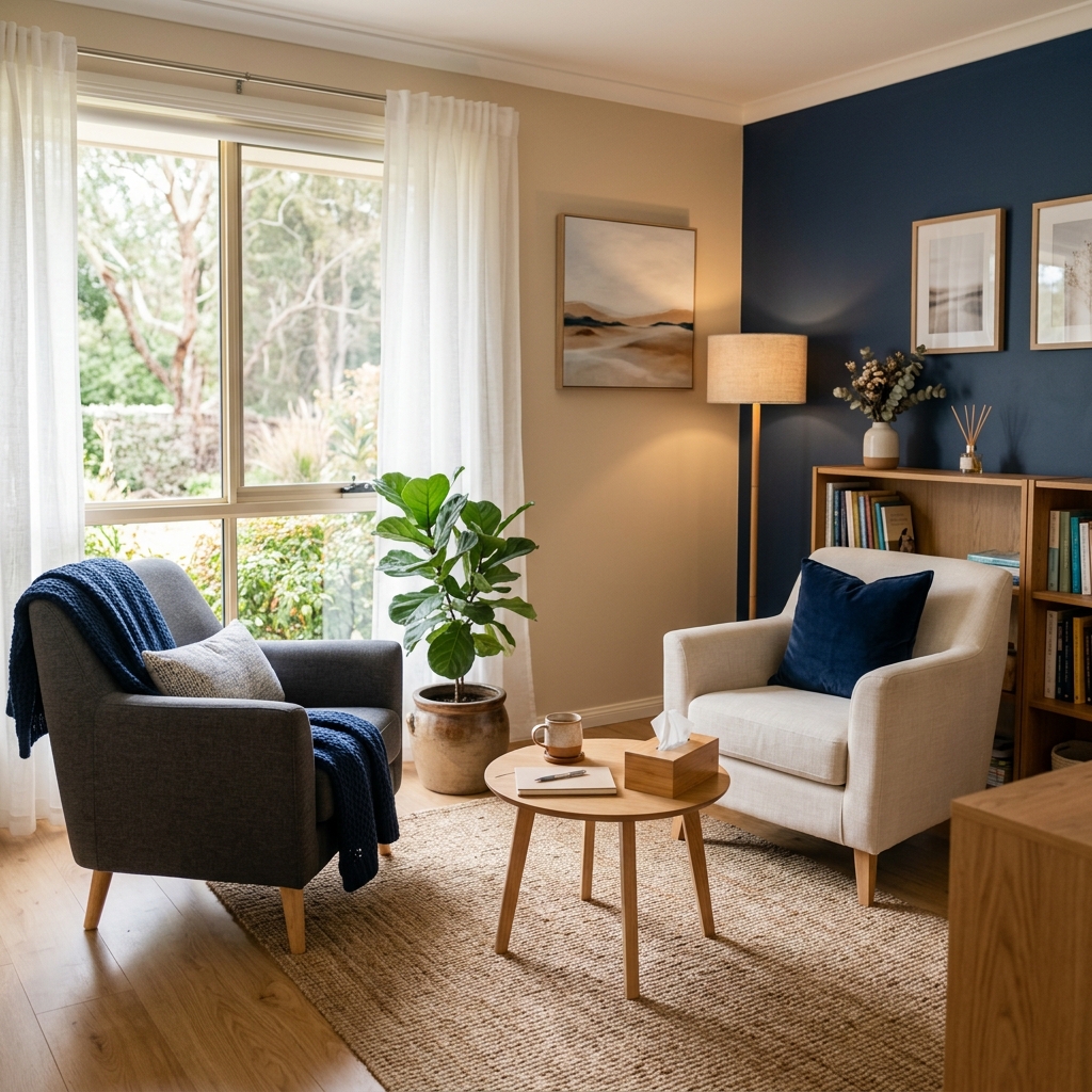 Welcoming Schroeder Counseling office environment for anger management sessions